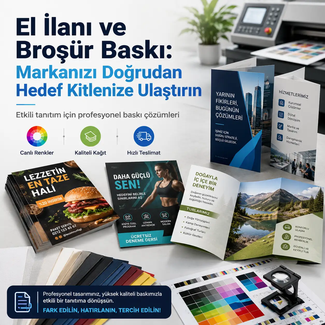 El İlanı ve Broşür Baskı: Markanızı Doğrudan Hedef Kitlenize Ulaştırın